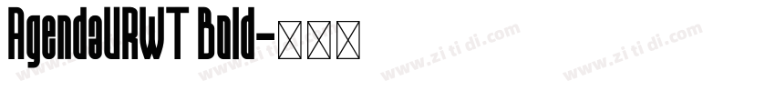 AgendaURWT Bold字体转换